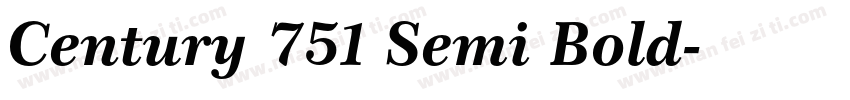 Century 751 Semi Bold字体转换
